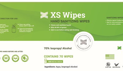 Xs Wipe (Xs Wipe Hand 70 Ct.  Isopropyl 8 12 20)